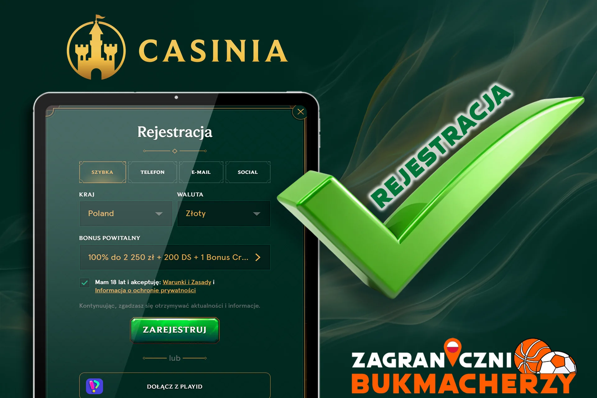 Prosty proces rejestracji w kasynie