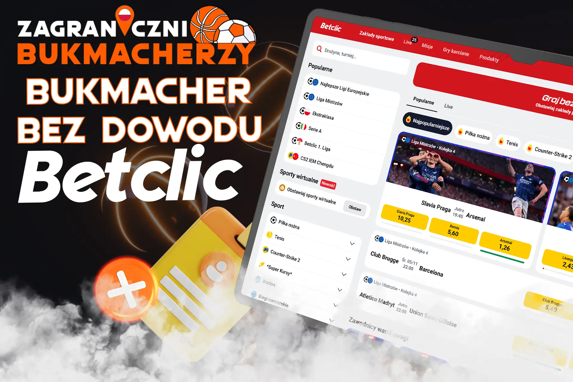 Betclic - bukmacher bez dowodu osobistego